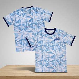 Hot Sale Regular Fit Men's Formal Knitted <b>Polyester</b> <b>T</b>-<b>Shirt</b> with Front Custom Logo Short Sleeve Streetwear Drop Wear - Product Image 1