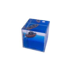 スクエアキューブアクアオイルキュービックウォーター液体マリンパークアクアリウムブロックオーナメントデスクトップデコレーションと販促用おもちゃ - Product Image 3