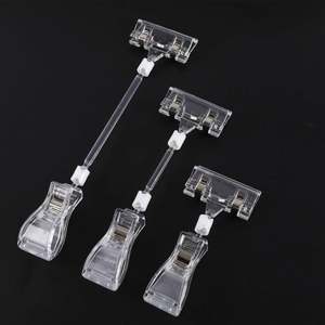 Soporte Giratorio Personalizado Ecológico de Plástico para Etiquetas de Supermercado POS - Clip de Exhibición con Asa para Tarjetas y Etiquetas - Product Image 3