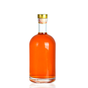 Tùy chỉnh trong suốt Flint Glass rượu rượu Whisky <span class=keywords><strong>Vodka</strong></span> Tequila Chai 200ml 375ml 500ml 1000ml nút chai có nắp đậy rỗng Kính tàu - Product Image 2