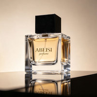 Étiquette personnalisée, flacon de parfum en verre de luxe vide, imprimé à l'écran, 30 ml, 50 ml, 100 ml, avec vaporisateur et boîte