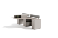 Meubles de bureau modulaires ODM/OEM modernes, postes de travail 4/6 places, bureaux de travail, table en bois, cloisons de bureau, armoire de bureau, bureau de travail