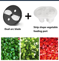 Trancheuse électrique Machine à découper les légumes Machine à découper les pommes de terre de carotte Déchiqueteuse Concombre Dicer Hachoir à viande