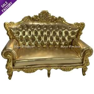 Sofá de Madera Maciza de Lujo para Bodas, Estilo Trono Real, para Novios, Fiestas de Boda, Hoteles y Comedores - Product Image 4