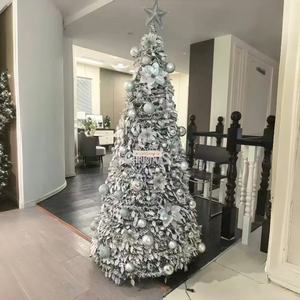 Decoraciones para árboles <span class=keywords><strong>de</strong></span> <span class=keywords><strong>Navidad</strong></span> modernas Premium plegables <span class=keywords><strong>de</strong></span> alta calidad <span class=keywords><strong>de</strong></span> 165cm para vacaciones, decoración <span class=keywords><strong>de</strong></span> fiesta en casa, interior y exterior - Product Image 4