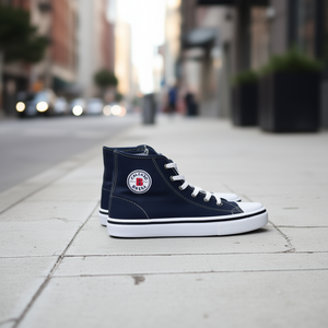 Sneakers alte Bresa Canvas 870 con lacci, stile urbano, scarpe casual da uomo, punta tonda, per tutte le stagioni - Product Image 2