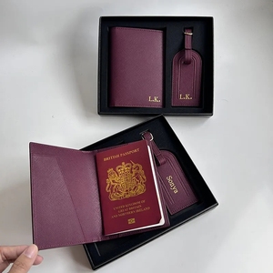 מותאם אישית saffiano מעור דרכון כיסוי ארנק מותאם אישית לוגו pu עניפה דרכון - Product Image 3