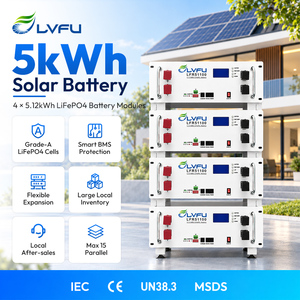 Batterie solaire au lithium LVFU 48V en stock EU/MY/PK/ID/PH, stockage d'énergie 5kWh 10kWh 15kWh, batterie hybride 100Ah 200Ah 300Ah - Product Image 1