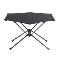 Mini table de camping pliable en tissu Oxford avec cadre compact et ultra léger en aluminium pour l'extérieur