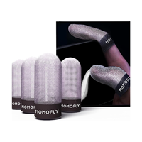Manchettes de jeu pour doigts, fibres argentées 100 % visibles, respirantes/anti-transpiration, gants de jeu pour PUBG Mobile/Call of Duty Mobile