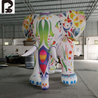 Éléphant gonflable géant personnalisé, éléphant gonflable coloré pour spectacle sur scène
