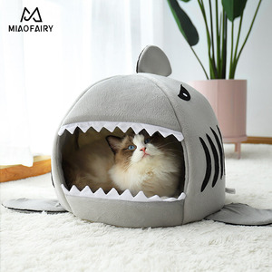 Lit d'animaux avec coussin amovible, pliable à fond résistant à l'eau, lavable à la Machine, joli, pour chiens et chats - Product Image 6