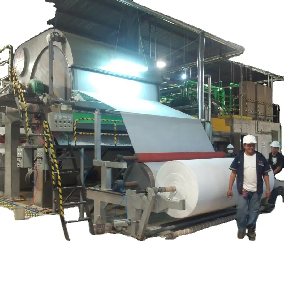 Machine de recyclage de papier usagé pour fabriquer des rouleaux de papier hygiénique Machine à papier à petite échelle
