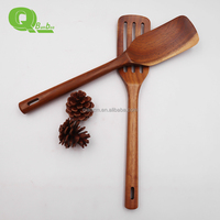 Spatule de cuisine en bois 100 % écologique, spatule ajourée