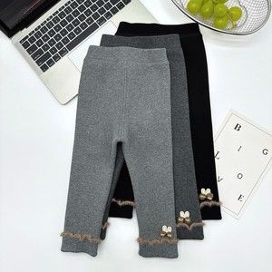 Pantalones de Punto con Apliques de Orejas de Conejo <span class=keywords><strong>para</strong></span> Niñas Pequeñas, con Ribete de Peluche, Forro Polar, Elásticos, Suaves, <span class=keywords><strong>para</strong></span> Otoño e Invierno, Leggings <span class=keywords><strong>para</strong></span> Bebés y Niñas Pequeñas - Product Image 1