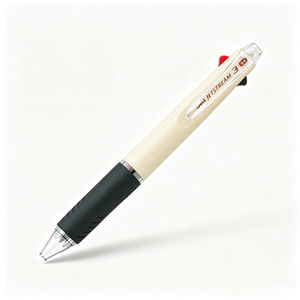 Stylo bille multi-couleurs Jetstream 3, 0,5 mm, rétractable, corps en PC recyclé, grip en caoutchouc, pour bureau, école, écriture, remplaçable - Product Image 2