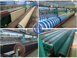 グレーデューティマルチカラーシェードネットグリーンとホワイトナイロンストライプサンシェードネット10X10 - Product Image 5