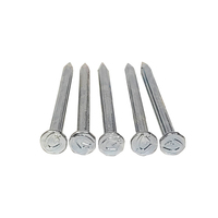 Clous à tête plate de qualité industrielle supérieure, revêtus de flocons de zinc, tige cannelée, fixations durables pour la construction de maisons