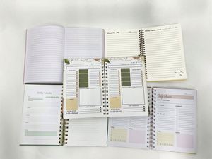 Carnet de notes hebdomadaire personnalisé en cuir A5, couverture rigide, planificateur d'objectifs, cadeau - Product Image 3
