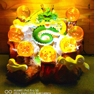 Juguete de dibujos animados <span class=keywords><strong>Shenron</strong></span> y bolas de 3,5 cm Juego de estatua de resina con soporte acrílico PVC Nuevo ODM Decoración para el hogar y regalos - Product Image 2