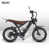 Bicicleta Eléctrica con Neumáticos Delgados de 6.9 cm, 48V15ah 250W, Almacén en la UE, Bicicleta Eléctrica Todoterreno, Bicicleta Eléctrica para Terrenos Difíciles, OUXI GT20 Pro