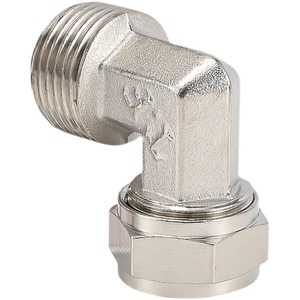 Huihong Pneumatic <b>Quick</b> Turn Elbow 10mm Copper Plated Nickel Male Thread Right Angle Air Hose <b>Connector</b> For Gas Pipe - Product Image 2