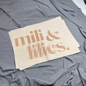 Disposable Matte Nude PE Express Bag Custom Printing Polyethylene Beige <b>Color</b> Mailing Packaging <b>Envelope</b> - Product Image 3