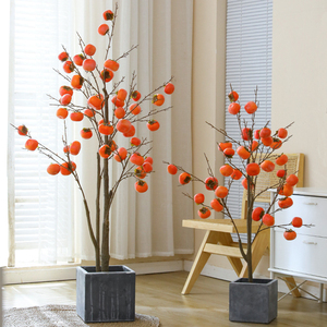 Offre Spéciale <span class=keywords><strong>kaki</strong></span> artificiel <span class=keywords><strong>arbre</strong></span> fruitier maison salon jardin décoration <span class=keywords><strong>arbre</strong></span> fruitier artificiel - Product Image 5