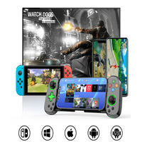 Manette mobile D7 pour PC/iOS avec connexion sans fil BT, lumière RGB, moteur de vibration, compatible Android pour le jeu