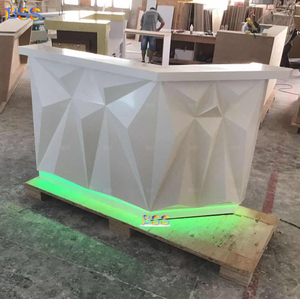 <strong>Corner</strong> <strong>Bar</strong> for Hotel Lounge Fancy Residential Home and Commercial Event Restaurant Led L Shape White Small <strong>Bar</strong> Counter - Product Image 5