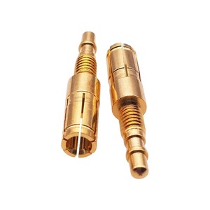 Precision Machined Gold Plated Brass Pin Connector 1.920mm Male Female <b>Terminal</b> Aerospace Medical Use - Product Image 4