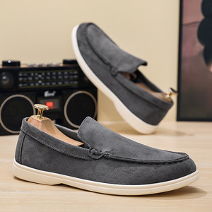 <span class=keywords><strong>Zapatos</strong></span> Italianos de Lujo para <span class=keywords><strong>Hombre</strong></span>, Mocasines Casuales de Gamuza y Cuero para Conducir, con Logotipo Personalizado - Product Image 5