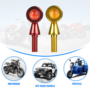 Mini Luz LED Retro de Metal para <span class=keywords><strong>Matrícula</strong></span> de Motocicleta, Ojo de Águila Rojo, 12V, Luz Trasera Intermitente Brillante - Product Image 6