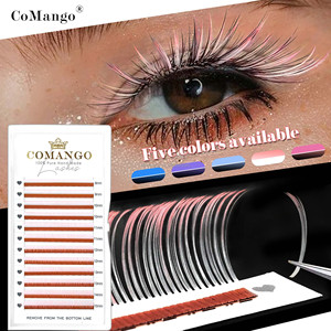 CoMango LU L90 5D <span class=keywords><strong>Flora</strong></span> Fairy para Extensiones de Pestañas Ombre, Pestañas Finas, Naturales, Suaves, de Pelo Sintético, Libres de Crueldad, Maquillaje Vegano - Product Image 2