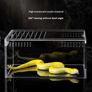 Acrylic <strong>Reptile</strong> <strong>Terrarium</strong> Bearded Dragon Lizard Arboreal Horned Frog Spider Snake Eco-Friendly Breeding Box Fish tank - Product Image 4
