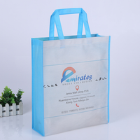 Sacs de courses promotionnels en gros, personnalisés avec logo, multicolores, en non-tissé recyclé, écologiques, pressés à chaud, pour l'épicerie