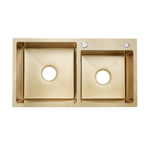 Nuova vendita a caldo Utility <span class=keywords><strong>vasca</strong></span> doppia durevole ciotola Undermount lavello da <span class=keywords><strong>cucina</strong></span> Hotel acciaio inossidabile rettangolare moderno lavello - Product Image 4