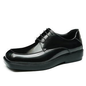 Zapatos Oxford de Cuero Genuino Hechos a Medida, Lujosos, Casuales, Formales, con Plataforma, Punta Cuadrada, Transpirables, Antideslizantes, para Oficina y Carrera Profesional - Product Image 5