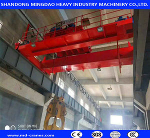 Pont roulant à double poutre personnalisé, capacité maximale de 25 m, neuf et d'occasion, pour utilisation en ferme et en atelier, doté d'un système hydraulique - Product Image 6