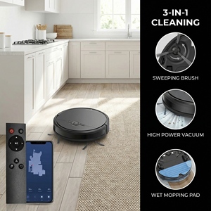 Nouveauté : robot aspirateur multifonction intelligent, robot de nettoyage intelligent avec balayage automatique - Product Image 5