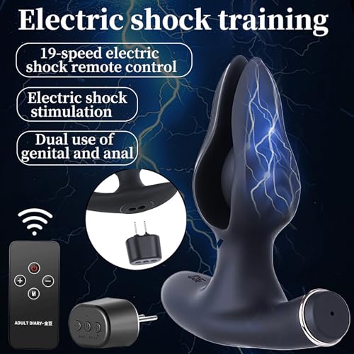 diy anal plug Electric Shock Anal Plug Vibrator / Remote Control Anus Buttplug Dilat