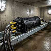Prix usine Boîtier de raccordement horizontal pour fibres optiques 72 cœurs, étanche IP68, grande capacité, OEM