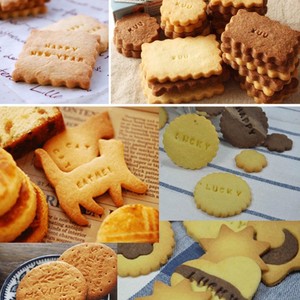 Bảng chữ cái Số biểu tượng thư gây ấn tượng embosser Bộ cookie Báo Chí tem in tên gốm gốm công cụ - Product Image 6