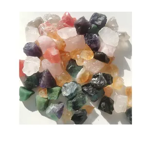 批发天然玫瑰石英散装紫水晶水晶生石生石珠宝制作用生水晶