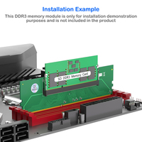 Tarjeta adaptadora de memoria DDR3 para ordenador portátil a escritorio profesional, adaptador de conector de memoria RAM DIMM de 200 pines a PC de 240 pines