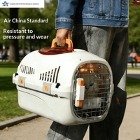 Approuvé par les compagnies aériennes, Transporteurs de animaux de compagnie portables d'extérieur, Produits de voyage, Transporteur pour chat, Transporteur pour animaux de compagnie en cuir, Transporteurs pour animaux de compagnie