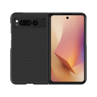 Étui de protection Beiman Slim Fiber Pattern en cuir PU antichoc, anti-chute et anti-rayures pour téléphone portable Google Pixel Fold