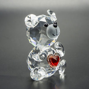 Lovely 2019 Hot Selling Small <strong>Crystal</strong> <strong>Animals</strong> Bear Antique Beatiful Glass <strong>Crystal</strong> Little Bear - Product Image 4