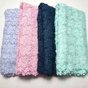 Nhà Máy Giá Chất Lượng Hàng Đầu Châu Âu Dây Guipure Ren Thêu Vải Pháp Wedding Dress Phụ Nữ Quần Áo Cho Đảng - Product Image 2