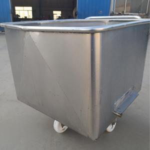 스테인레스 스틸 200L 산업용 재료 카트 Lidmeat 분쇄기 냉동 고기 절단기와 식품 등급 육류 운송 카트 - Product Image 3